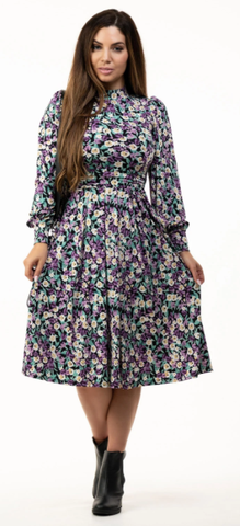 JOLIE MOI - Kathryn Floral Midi Dress - Designer Dress hire