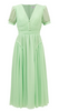 Self Portrait - Spearmint Chiffon Midi Dress - Designer Dress hire
