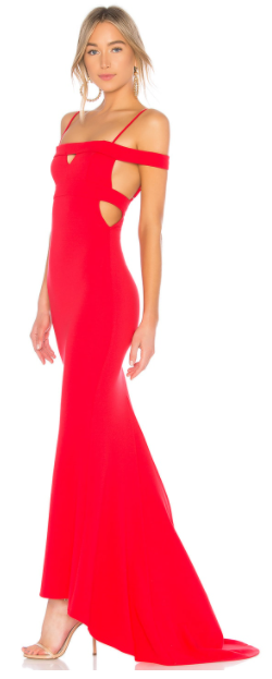 strapless open back dress Cece Gown