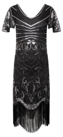 RO ROX - Gabrielle 1920s Flapper Dress Gold - Designer Dress hire
