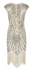 RO ROX - Evelyn 1920s Flapper Dress Gold - Designer Dress hire
