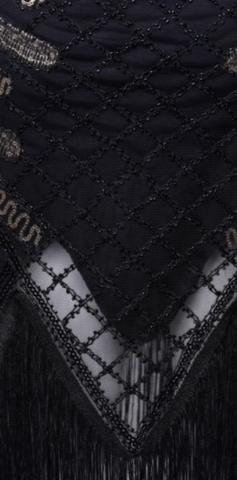 RO ROX - Pola 1920s Flapper Dress Black - Designer Dress hire