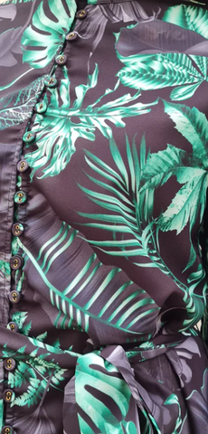 RAISHMA - Green Zeta Dress - Designer Dress hire
