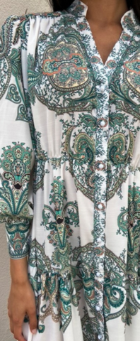 RAISHMA - Studio Ava Green Dress - Designer Dress hire