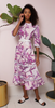 HOPE AND IVY - Cocktail Floral Dress - Designer Dress hire 
