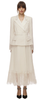 Self Portrait - Cream Tailored Midi Dress - Designer Dress hire