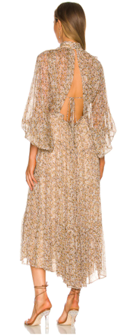SHONA JOY - Ambar Tiered Midi Dress - Designer Dress hire