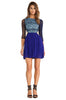 THREE FLOOR - Blue Lace Mini Dress - Designer Dress hire