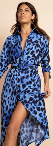 DANCING LEOPARD - Alva Midi Dress Leopard - Designer Dress hire