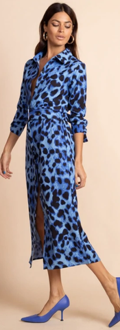 DANCING LEOPARD - Alva Midi Dress Leopard - Designer Dress hire