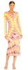 RAQUEL ALLEGRA - Fitted Tie Dye Dress - Designer Dress hire