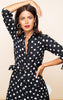 DANCING LEOPARD - Dove Dress Painted Dot - Designer Dress hire