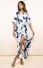 DANCING LEOPARD - Dove Dress Navy Bloom - Designer Dress hire