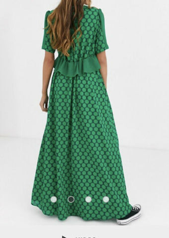 TWISTED WUNDER - Gloria Green Hexagon Dress - Designer Dress hire