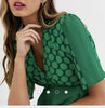 TWISTED WUNDER - Gloria Green Hexagon Dress - Designer Dress hire