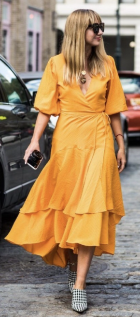 Rent Wilkie Seersucker Wrap Dress Hire Ganni dresses Girl