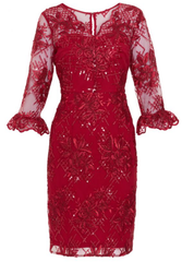 GINA BACCONI - Corla Embroidered Dress - Rent Designer Dresses at Girl Meets Dress