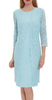 GINA BACCONI - Clarabelle Lace Dress Blue - Designer Dress hire