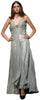 ELLIOT CLAIRE - Jewelled Silver Gown - Designer Dress hire