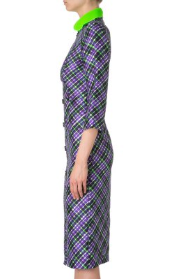 ROKSANDA ILINCIC - Checked Purple Dress - Designer Dress hire