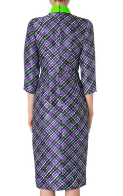 ROKSANDA ILINCIC - Checked Purple Dress - Designer Dress hire