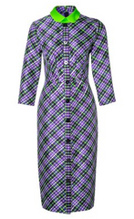 ROKSANDA ILINCIC - Checked Purple Dress - Rent Designer Dresses at Girl Meets Dress