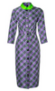 ROKSANDA ILINCIC - Checked Purple Dress - Designer Dress hire
