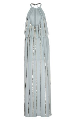 SASS & BIDE - Striped Sequin Gown - Designer Dress hire