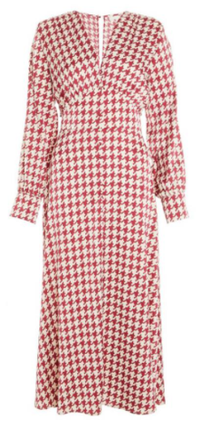 QUIZ - Dog tooth Midi Dress - Designer Dress hire