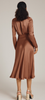 GHOST - Meryl Dress Light Brown - Designer Dress hire