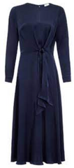 GHOST - Mindy Dress Navy - Rent Designer Dresses at Girl Meets Dress