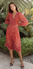 Self Portrait - Pink Dot Mesh Midi Dress - Designer Dress hire 