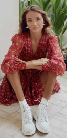 ANNE LOUISE - Midi Sweetheart Dress - Designer Dress hire