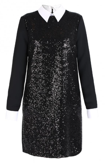 princess polly baby blue dress Sequin Shirtdress