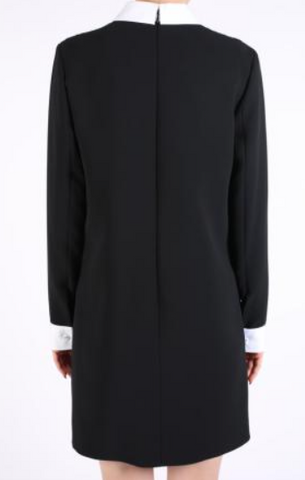 VICTORIA BECKHAM - White Collar Sequin Shirtdress - Designer Dress hire