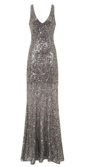 Silver glitter 2025 formal dress
