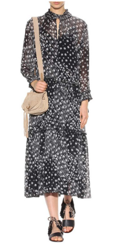 SEE BY CHLOE - Floral-Printed Crêpe Dress - Designer Dress hire