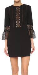 Self Portrait - Bell Sleeved Lace Dress - Rent Designer Dresses at Girl Meets Dress