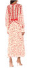 Self Portrait - Red Scattered Midi Dress - Designer Dress hire