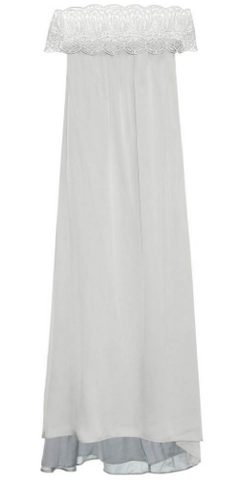 Self Portrait - Lace Trimmed Maxi Dress - Designer Dress hire