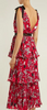 Self Portrait - Pleated Floral Midi Dress - Designer Dress hire