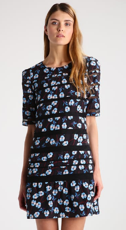 SONIA RYKIEL - Floral Stripe Dress - Designer Dress hire