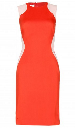 STELLA MCCARTNEY - Optical Orange Dress - Designer Dress hire