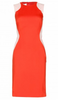 STELLA MCCARTNEY - Optical Orange Dress - Designer Dress hire