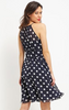 SWING - Spotted Navy Dress - Designer Dress hire