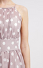 SWING - Spotted Taupe Dress - Designer Dress hire