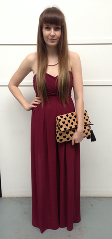 TFNC - Elida Maxi Dress Red - Designer Dress hire