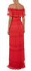 TADASHI SHOJI - Bardot Lace Maxi Dress - Designer Dress hire