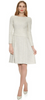 THE FOLD - Camelot Dress White Tweed - Designer Dress hire