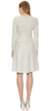 THE FOLD - Camelot Dress White Tweed - Designer Dress hire